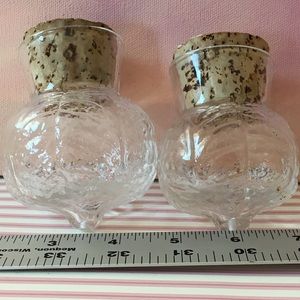 Radish Glass Shaped Containers X2 w/ Cork Tops
